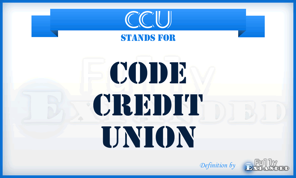 CCU - Code Credit Union