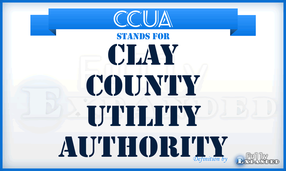 CCUA - Clay County Utility Authority