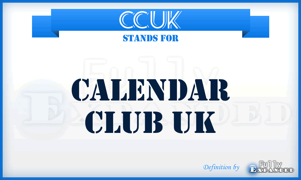 CCUK - Calendar Club UK