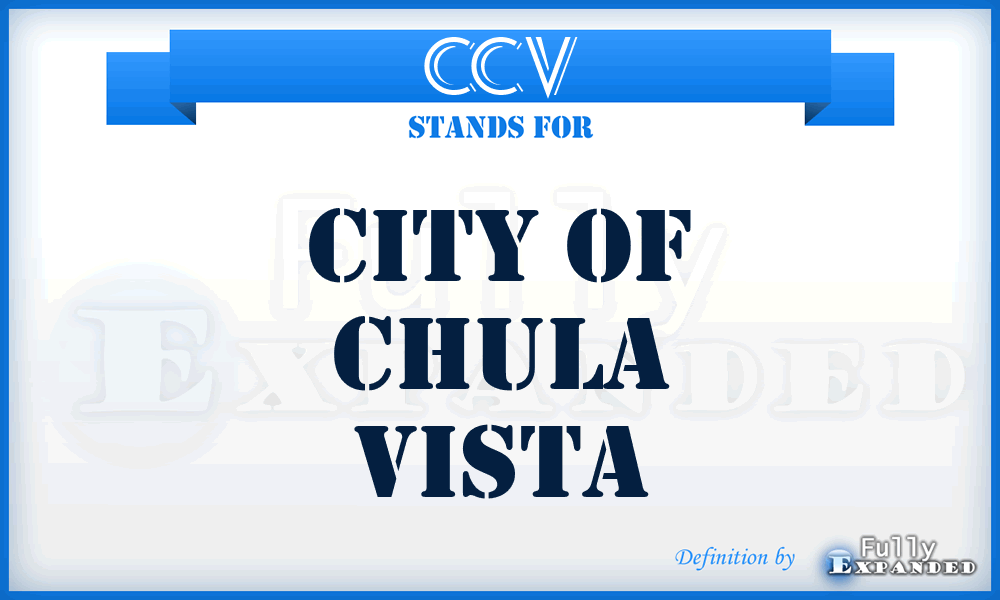 CCV - City of Chula Vista