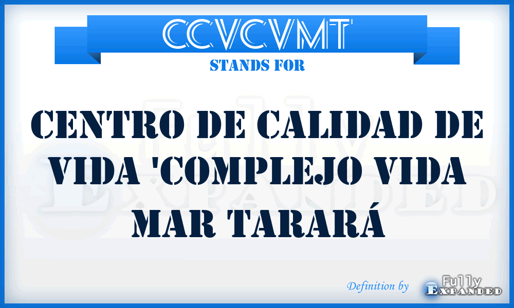 CCVCVMT - Centro de Calidad de Vida 'Complejo Vida Mar Tarará