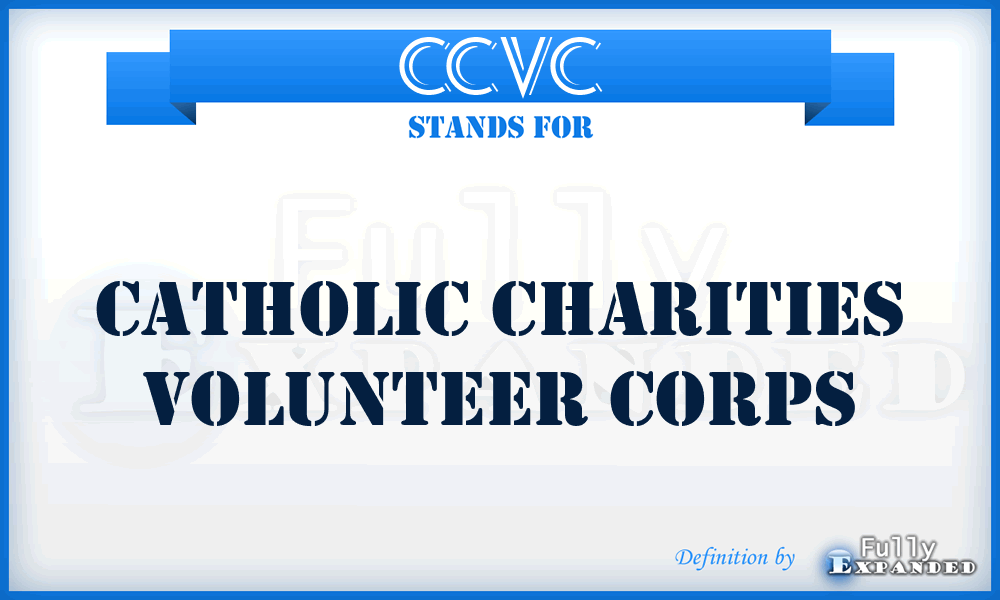 CCVC - Catholic Charities Volunteer Corps