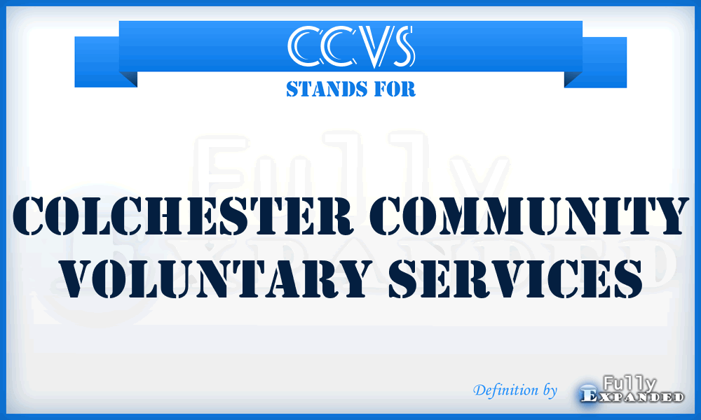 CCVS - Colchester Community Voluntary Services