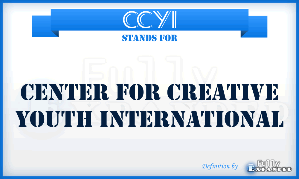 CCYI - Center for Creative Youth International