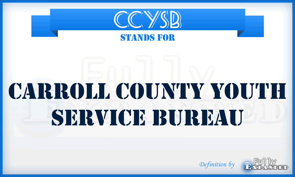 CCYSB - Carroll County Youth Service Bureau