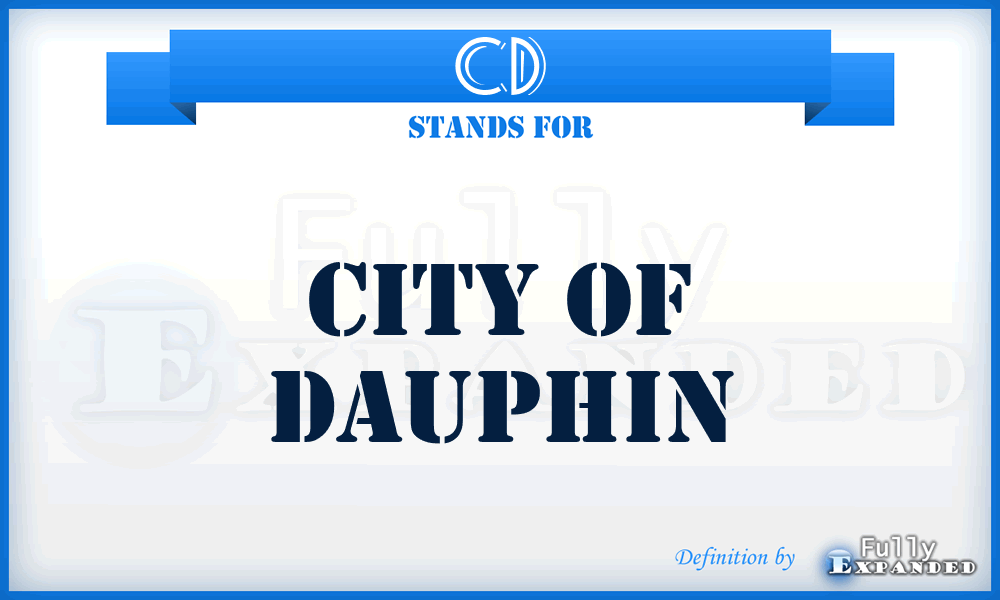 CD - City of Dauphin
