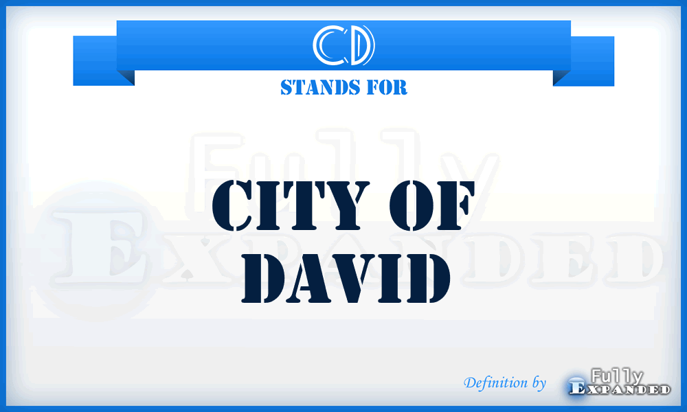 CD - City of David