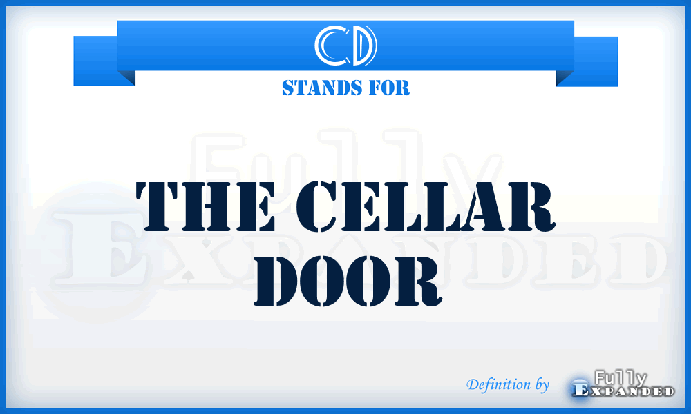CD - The Cellar Door