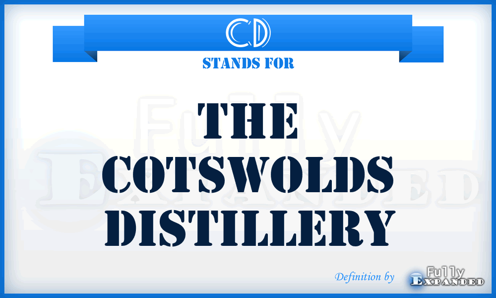 CD - The Cotswolds Distillery