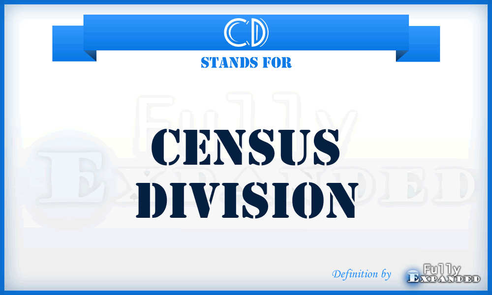 CD - census division