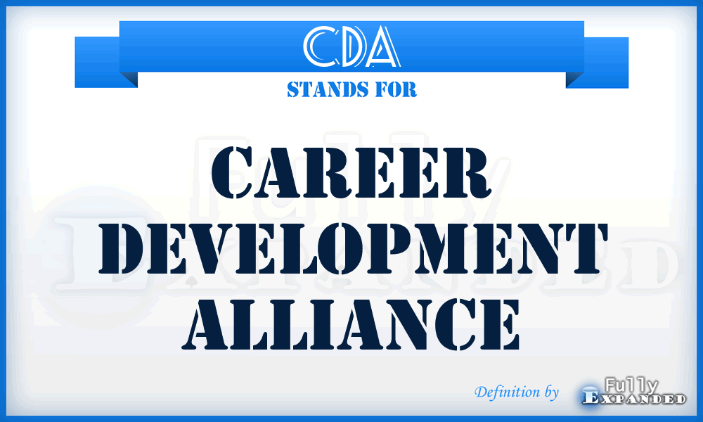 CDA - Career Development Alliance