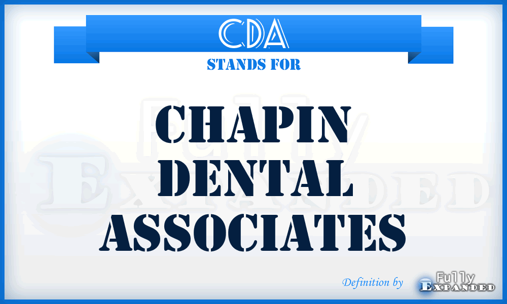 CDA - Chapin Dental Associates