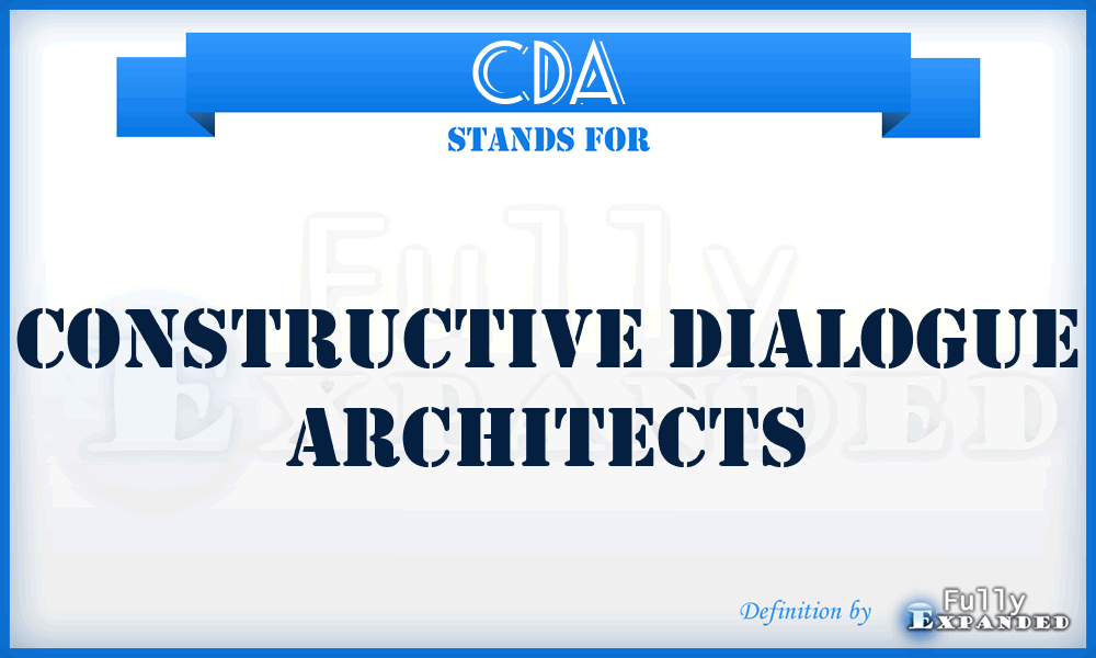 CDA - Constructive Dialogue Architects