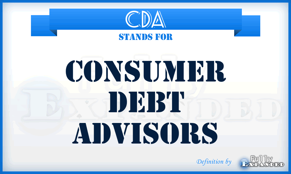 CDA - Consumer Debt Advisors