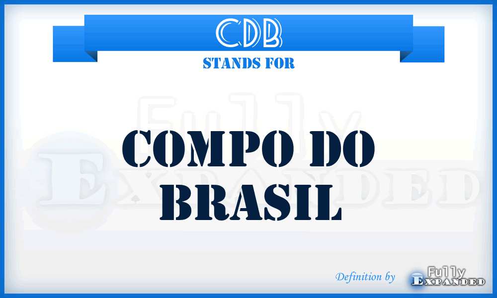 CDB - Compo Do Brasil