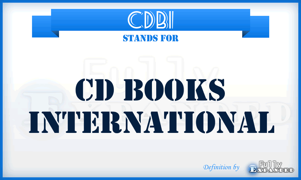 CDBI - CD Books International