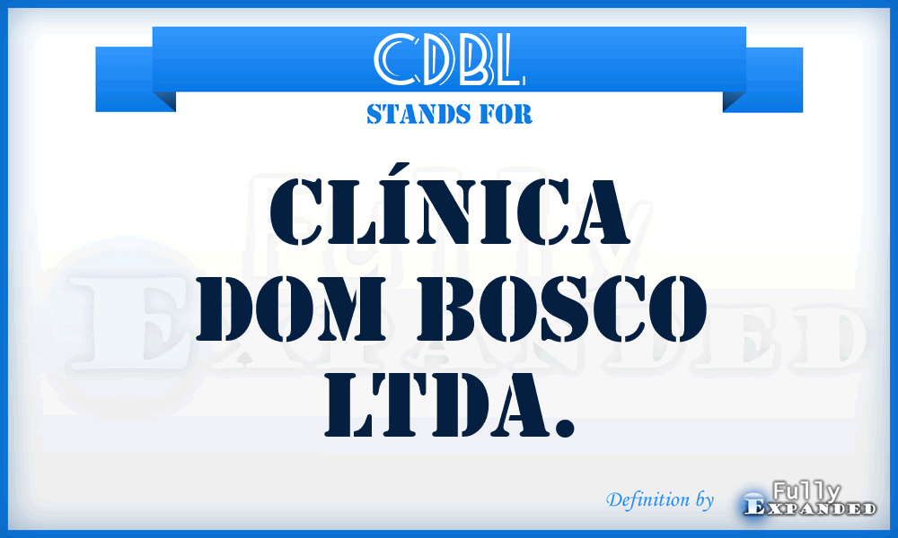 CDBL - Clínica Dom Bosco Ltda.