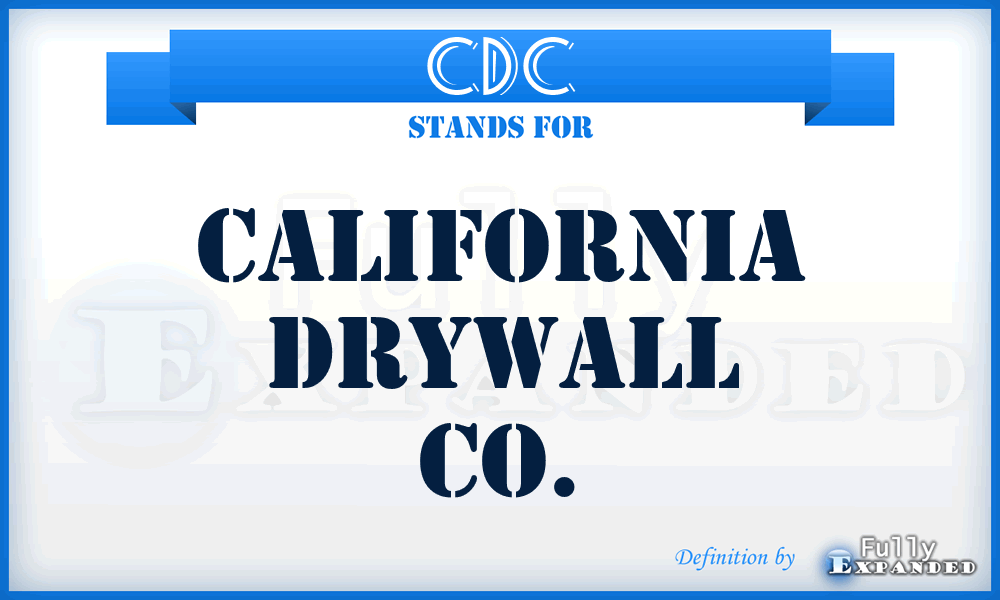 CDC - California Drywall Co.