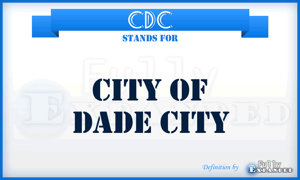 CDC - City of Dade City