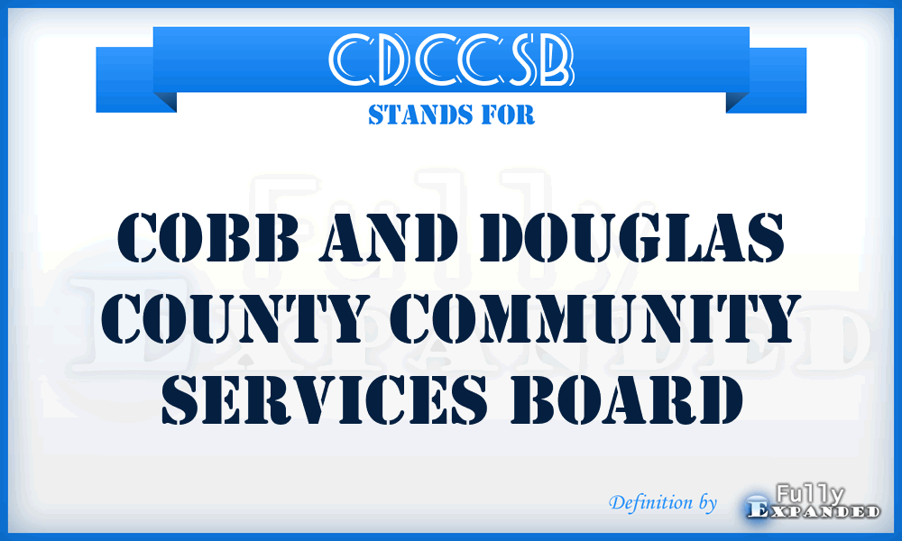 CDCCSB - Cobb and Douglas County Community Services Board