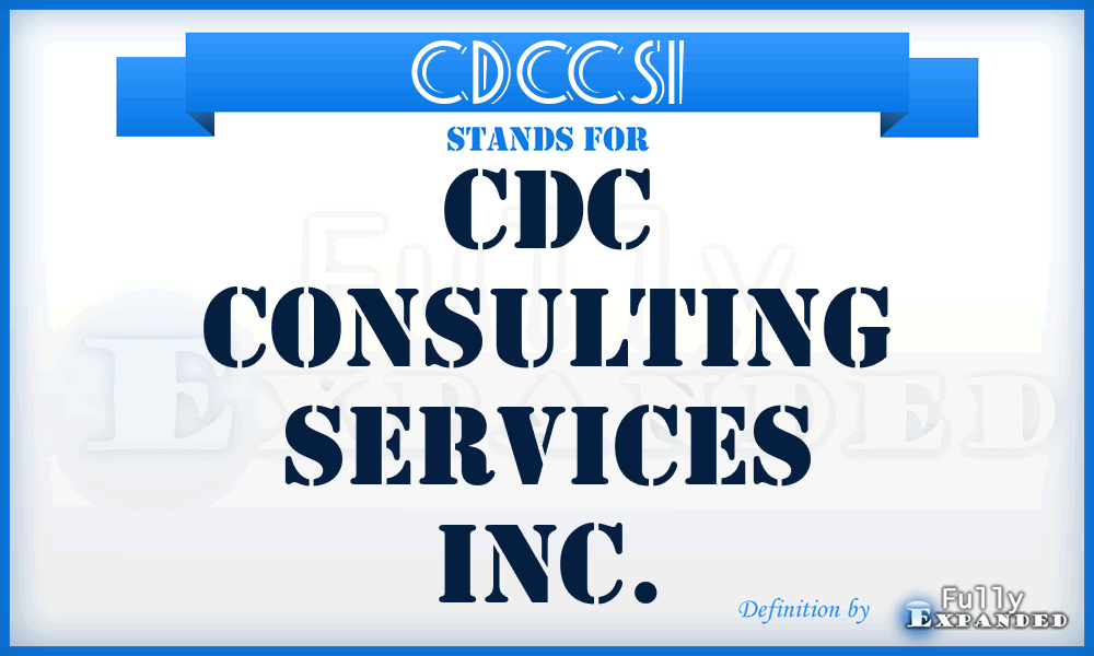 CDCCSI - CDC Consulting Services Inc.