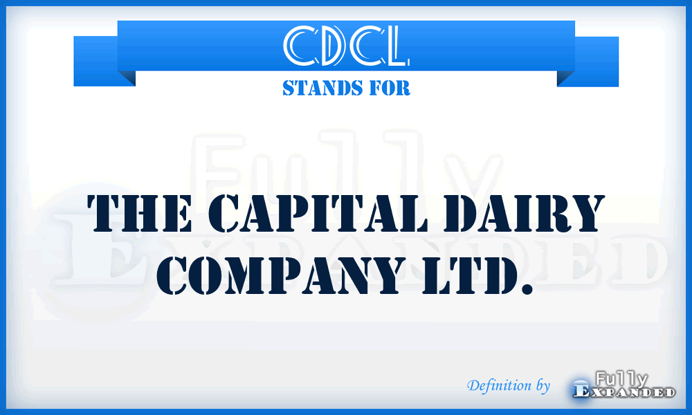 CDCL - The Capital Dairy Company Ltd.