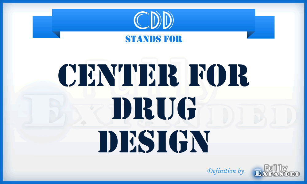 CDD - Center for Drug Design