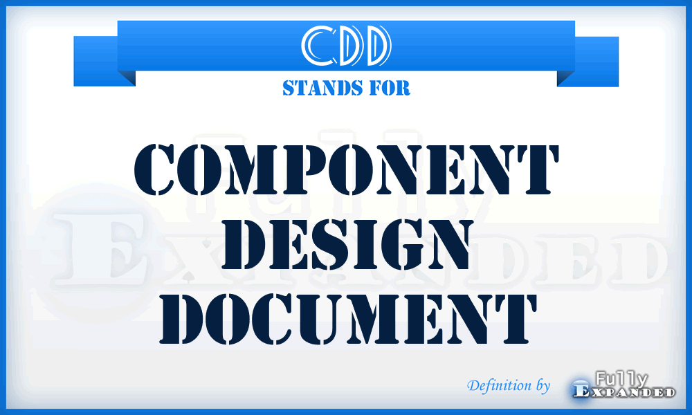 CDD - Component Design Document