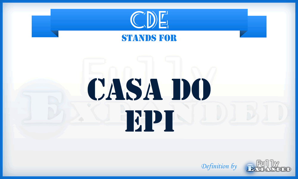 CDE - Casa Do Epi