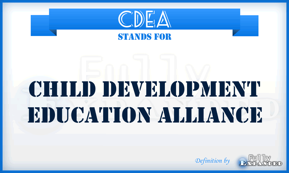 CDEA - Child Development Education Alliance