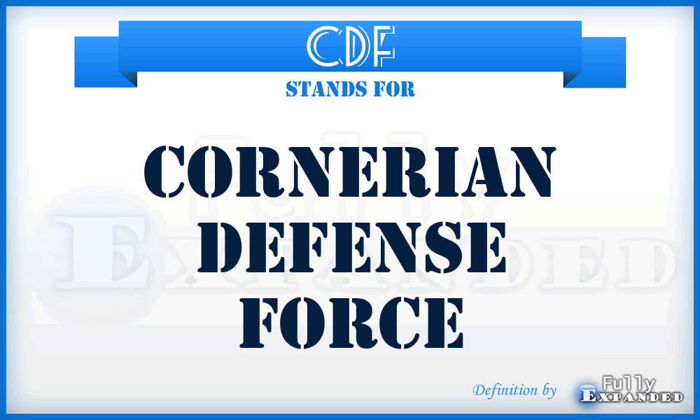 CDF - Cornerian Defense Force