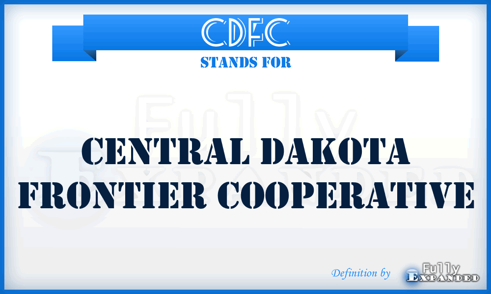 CDFC - Central Dakota Frontier Cooperative