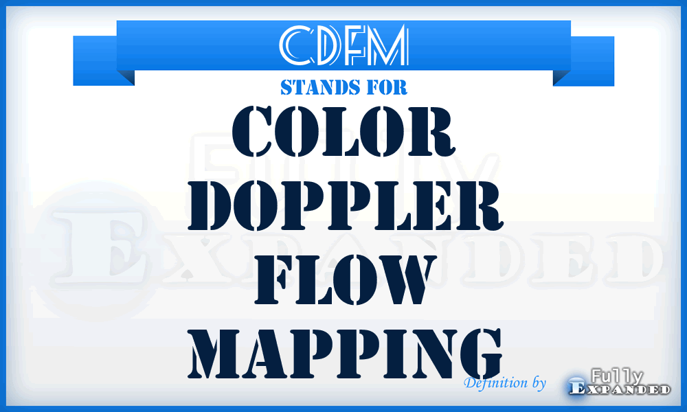 CDFM - Color Doppler Flow Mapping
