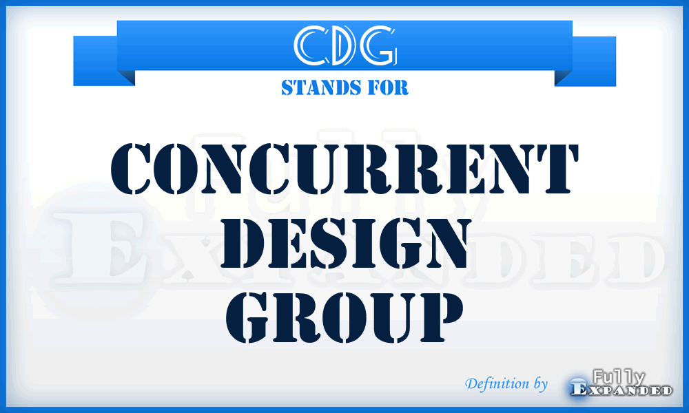 CDG - Concurrent Design Group