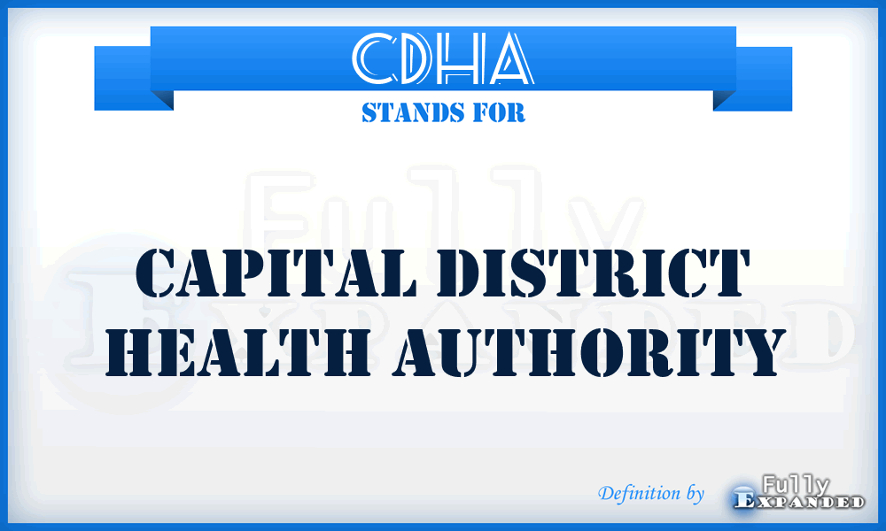 CDHA - Capital District Health Authority