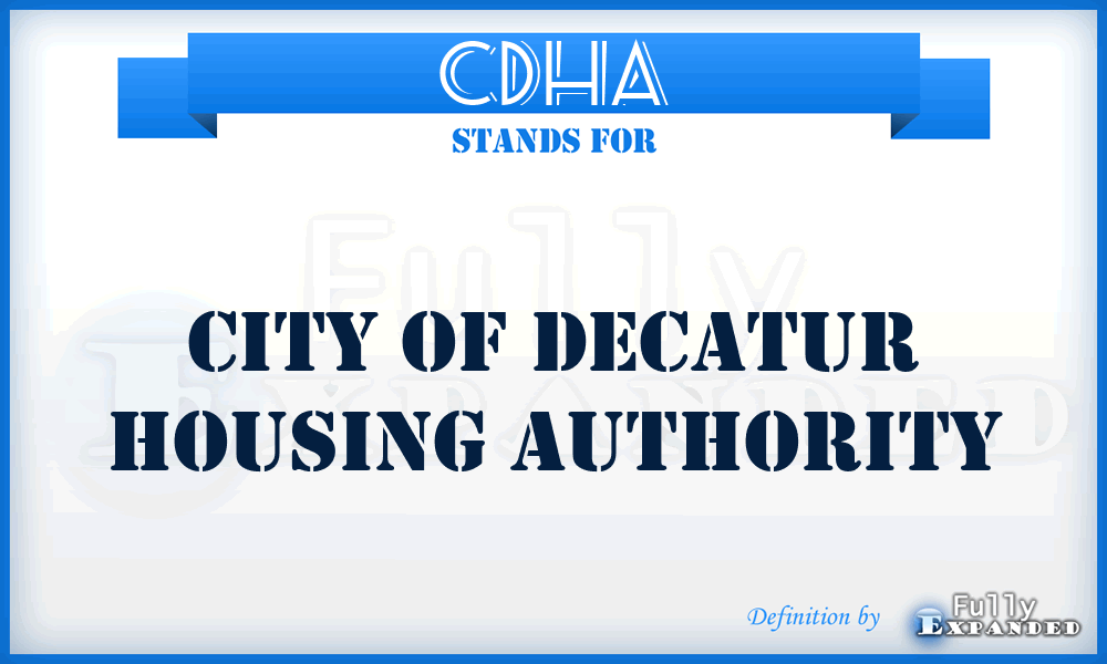 CDHA - City of Decatur Housing Authority