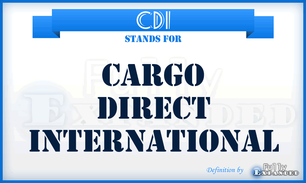 CDI - Cargo Direct International