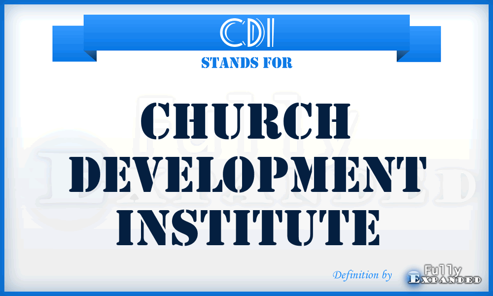 CDI - Church Development Institute