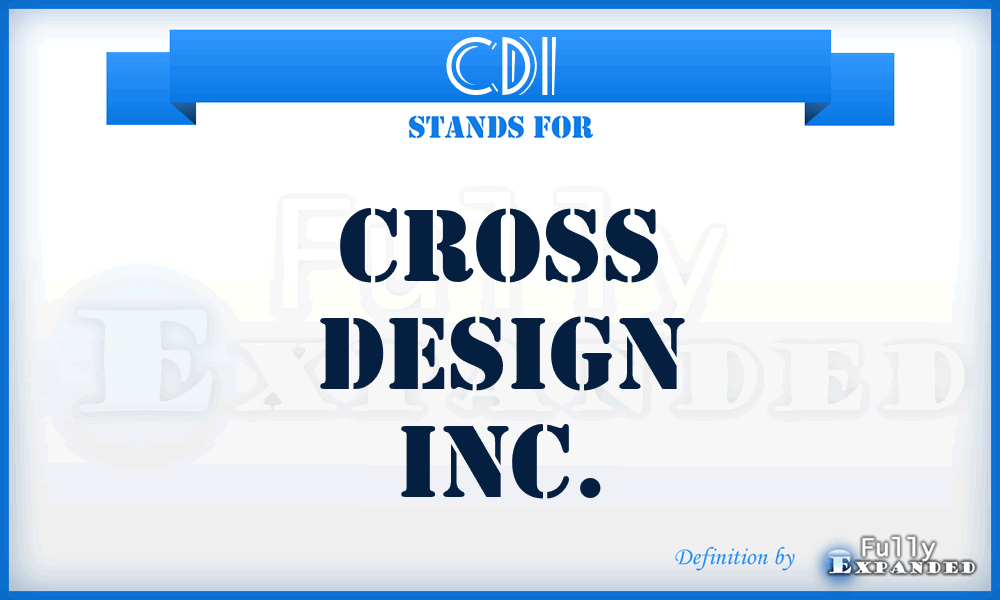 CDI - Cross Design Inc.