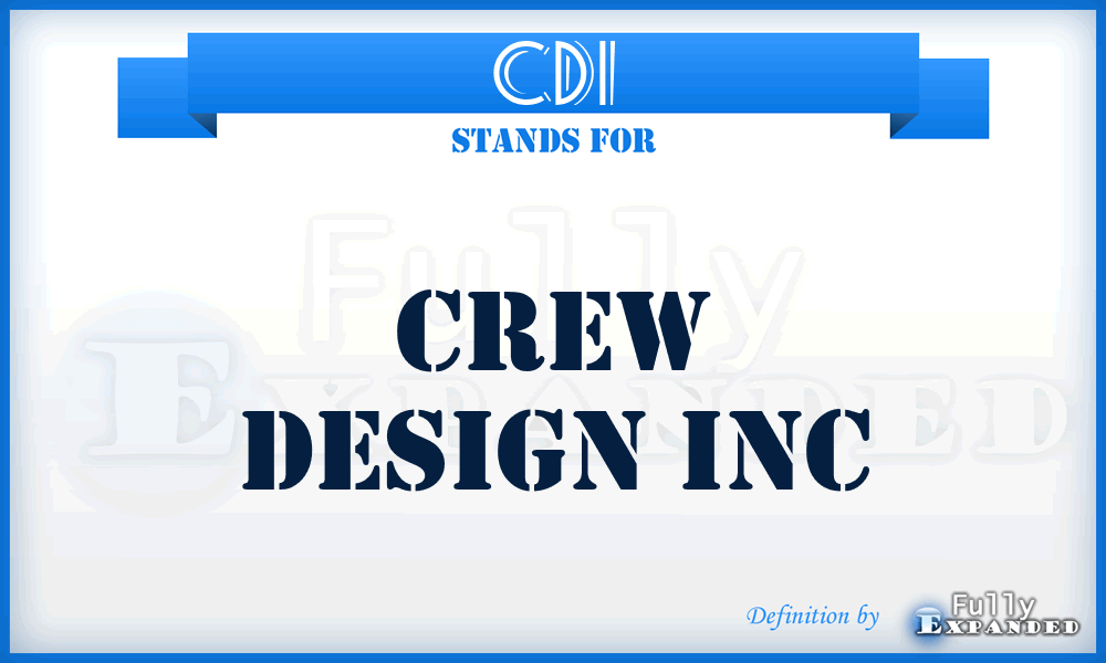 CDI - Crew Design Inc