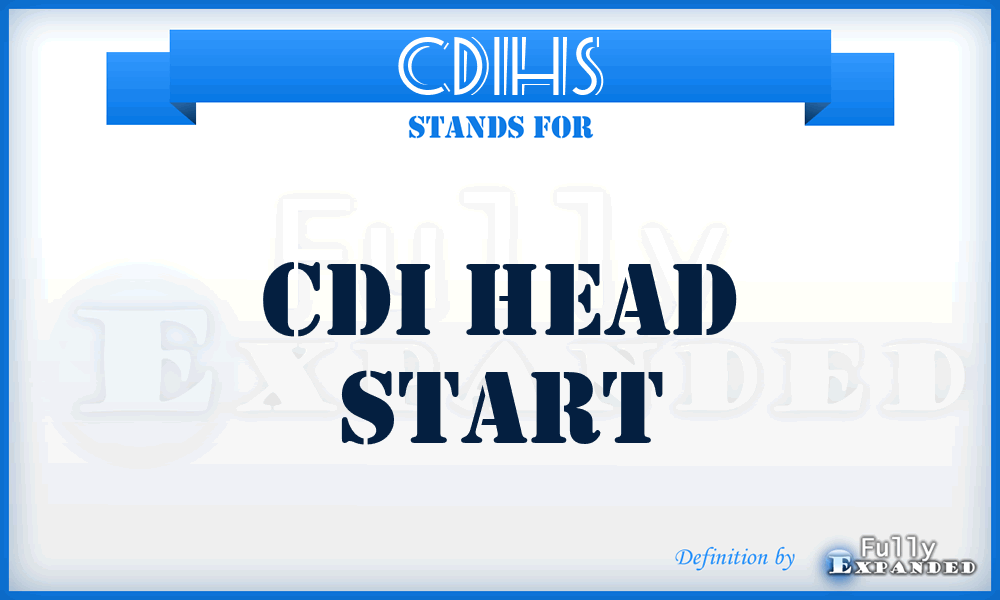 CDIHS - CDI Head Start
