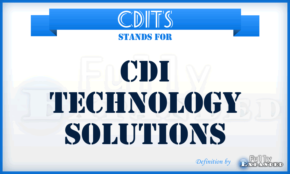 CDITS - CDI Technology Solutions