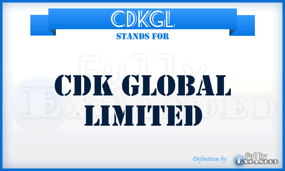 CDKGL - CDK Global Limited