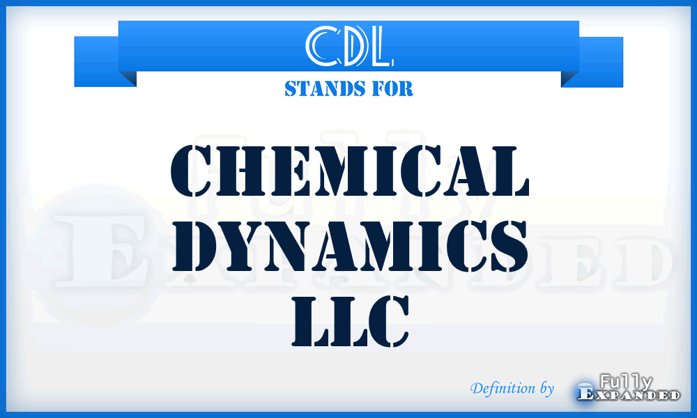 CDL - Chemical Dynamics LLC