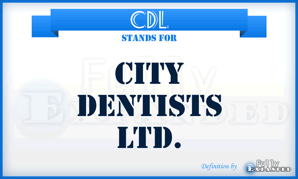 CDL - City Dentists Ltd.