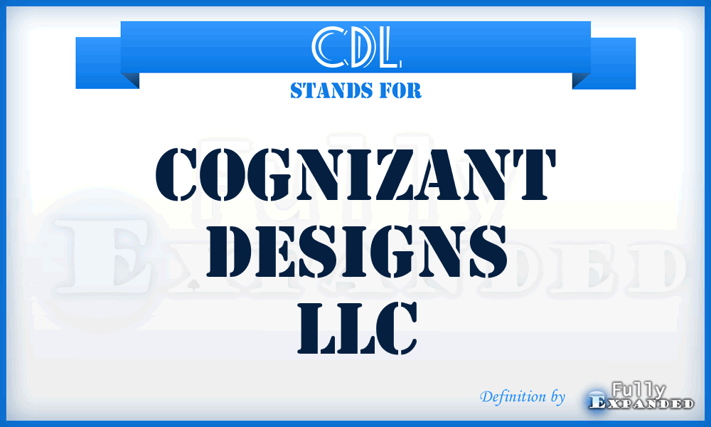 CDL - Cognizant Designs LLC