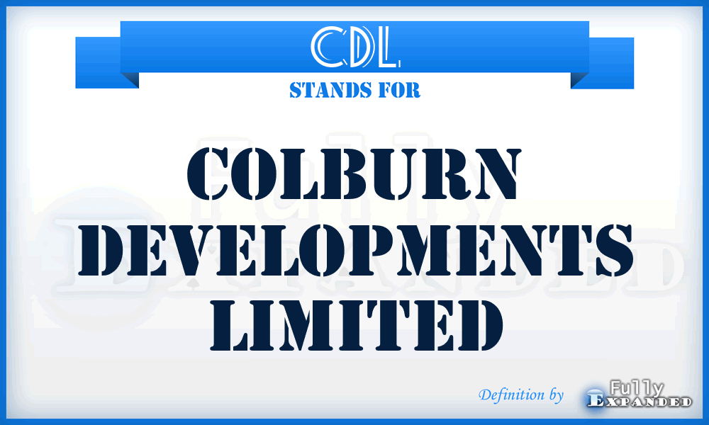 CDL - Colburn Developments Limited
