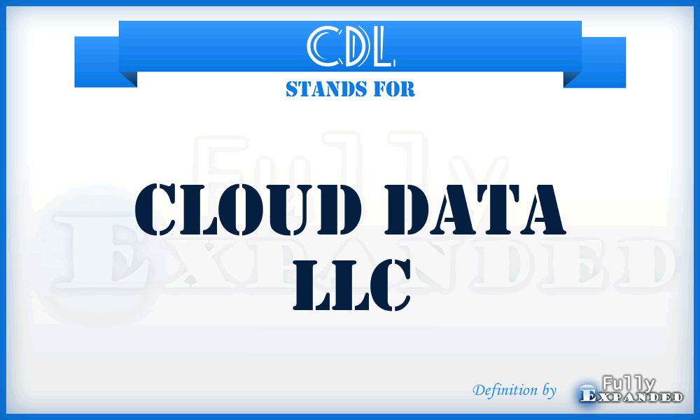 CDL - Cloud Data LLC