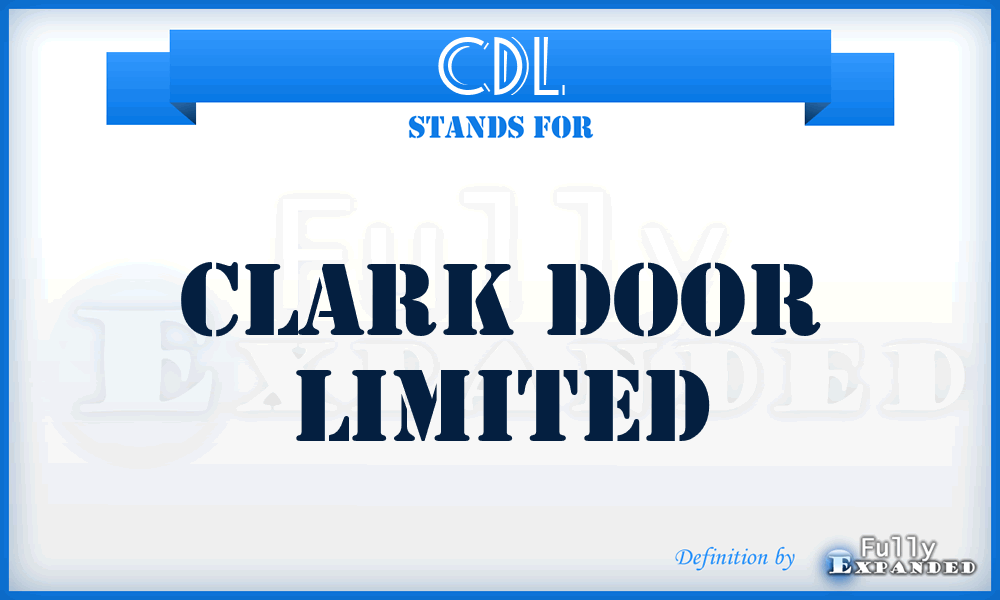 CDL - Clark Door Limited