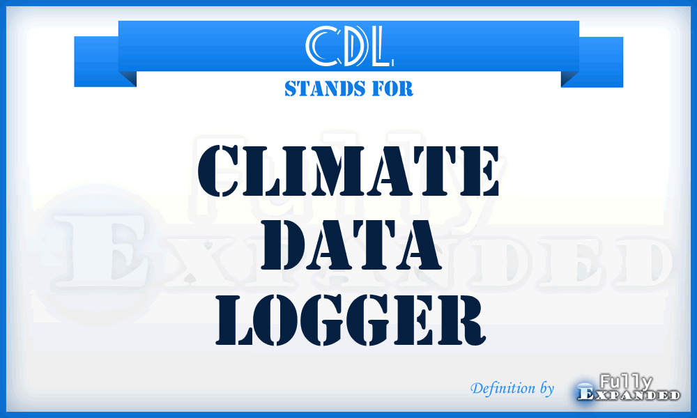 CDL - Climate Data Logger